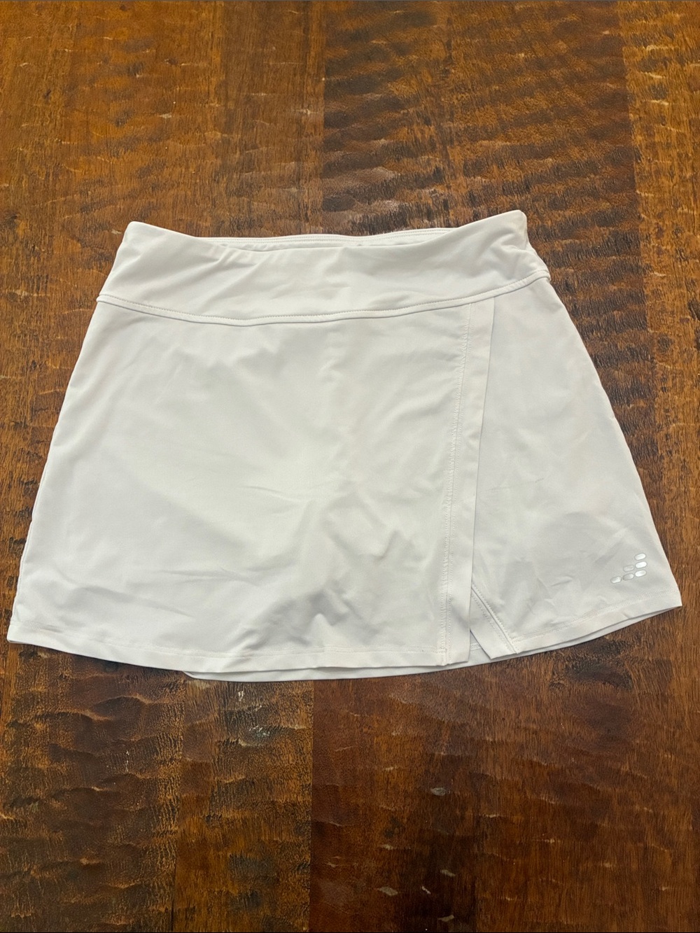 bcg White Active Skort with Subtle Side Panel